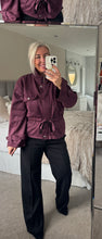 Load image into Gallery viewer, The faux suede tie waist zip jacket