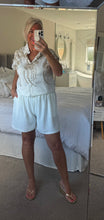 Load image into Gallery viewer, The Bora Bora embroidered sleeveless shirt