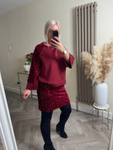 Load image into Gallery viewer, The Tiggy velour sequin skirt