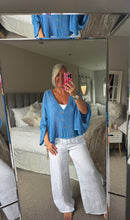 Load image into Gallery viewer, The Ibiza waffle button detail top/jacket