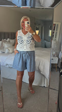 Load image into Gallery viewer, SALE The Linen look elasticated waist shorts with pockets (no return on sale items)