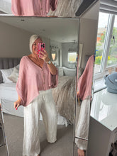Load image into Gallery viewer, The Ibiza waffle button detail top/jacket