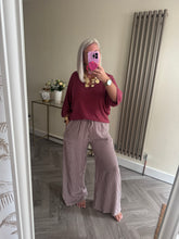 Load image into Gallery viewer, SALE The striped linen trousers with pockets (no return on sale items)