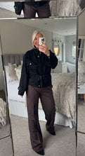 Load image into Gallery viewer, The faux suede tie waist zip jacket
