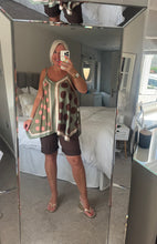 Load image into Gallery viewer, SALE The satin spot strappy vest top (no return on sale items)