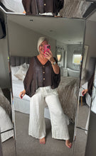 Load image into Gallery viewer, The Ibiza waffle button detail top/jacket