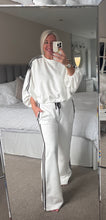Load image into Gallery viewer, The Sports Luxe stripe seam puff hem tracksuit