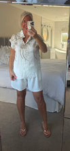 Load image into Gallery viewer, The Bora Bora embroidered sleeveless shirt