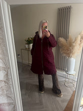 Load image into Gallery viewer, The Bella quilted coat with animal print ties
