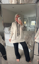 Load image into Gallery viewer, The Black label animal print hoodie
