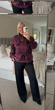 Load image into Gallery viewer, The faux suede tie waist zip jacket
