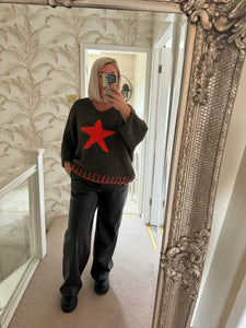 The blanket stitch star jumper