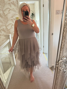 The vest top tulle dress