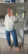 Load image into Gallery viewer, The Military gold button shirt
