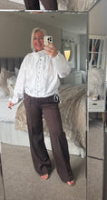 Load image into Gallery viewer, The zetta Otto 100% cotton tie detail button through shirt jacket
