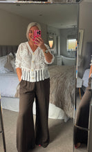 Load image into Gallery viewer, The Ibiza crochet button through jacket/top

