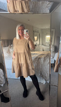 Load image into Gallery viewer, The cord smock dress
