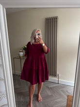Load image into Gallery viewer, The tiered cord smock dress with pockets
