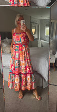 Load image into Gallery viewer, Postcards from Italy strappy dress with shirred back &amp; pockets
