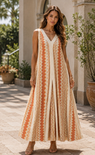 Load image into Gallery viewer, The Ibiza zig zag shimmer dress
