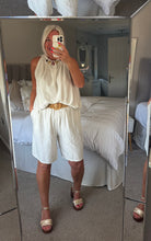 Load image into Gallery viewer, The Ibiza boho beaded shorts set with separate belt
