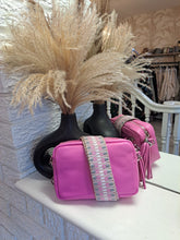 Load image into Gallery viewer, 100% real leather tassel bag with separate matching strap
