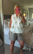 Load image into Gallery viewer, The Ibiza sparkle embroidered sleeveless top
