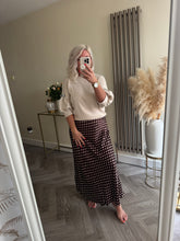 Load image into Gallery viewer, The polka dot elasticated waist  skirt
