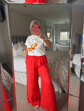 Load image into Gallery viewer, The tie waist elasticated linen trousers
