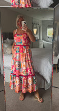 Load image into Gallery viewer, Postcards from Italy strappy dress with shirred back &amp; pockets
