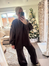 Load image into Gallery viewer, The Libby gold button trouser suit with pockets
