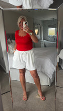 Load image into Gallery viewer, The Red zig zag knitted vest top
