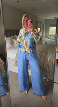 Load image into Gallery viewer, The tie waist elasticated linen trousers
