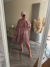 Load image into Gallery viewer, The animal print cotton smock dress

