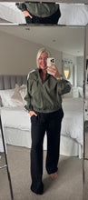Load image into Gallery viewer, The sports luxe bomber jacket with pockets
