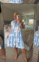 Load image into Gallery viewer, The Botanical frill sleeve smock dress
