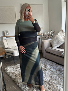 The ombré mesh dress