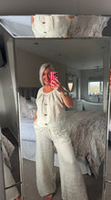 Load image into Gallery viewer, The tie waist elasticated linen trousers
