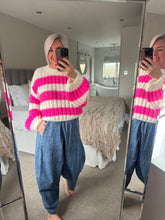 Load image into Gallery viewer, The hot pink striped knit
