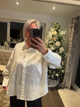 Load image into Gallery viewer, The zeta Otto 100% cotton diamanté shirt
