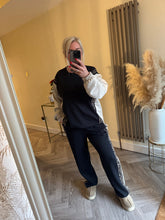 Load image into Gallery viewer, The Luxe jersey animal stripe seam tracksuit

