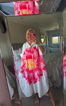 Load image into Gallery viewer, The Bora Bora button through printed shirt dress with pockets
