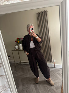 The needle cord cocoon bomber jacket co ord