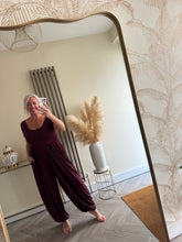 Load image into Gallery viewer, The saints ribbed t shirt jumpsuit with pockets

