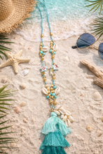 Load image into Gallery viewer, The Bora Bora tassel shell necklace
