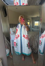 Load image into Gallery viewer, The Bora Bora button through printed shirt dress with pockets
