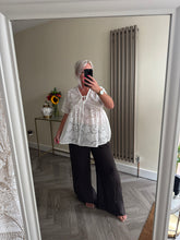 Load image into Gallery viewer, SALE The Bora Bora broaderie anglais smock top (No return on sale items)
