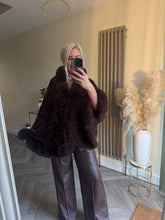 Load image into Gallery viewer, The Tiggy velour sequin cape
