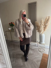 Load image into Gallery viewer, The Pu skirt in chocolate
