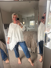 Load image into Gallery viewer, The Ivy lace detail a symmetrical jersey
